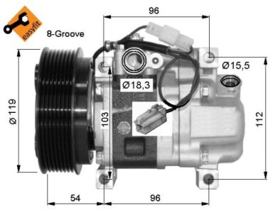 Kompresor klimatyzacji NRF 32688G GAM661K00