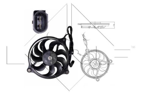 Wentylator silnika NRF 47699 3B0959453B