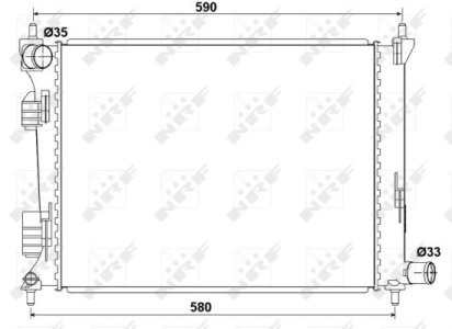 Chłodnica silnika NRF 53166 253101R000