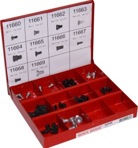 ZESTAW ŚRUB MOCOWANIA TARCZY - 58 ELEMENTÓW