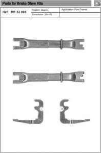 Rozpieraki szczęk hamulcowych QUICK BRAKE 10153005 1F050 FORD TRANSIT 00