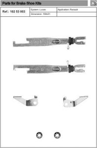 Rozpieraki szczęk hamulcowych QUICK BRAKE 10253003 11076 PEUGEOT 306 93-