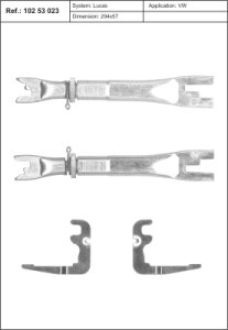 Rozpieraki szczęk hamulcowych QUICK BRAKE 10253023  VW AMAROK 10