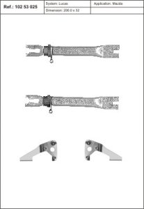 Rozpieraki do szczęk hamulcowych QUICK BRAKE 10253025  MAZDA 2 07-