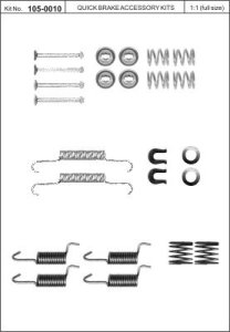 Sprężynki szczęk hamulcowych QUICK BRAKE 105-0010 SFK160