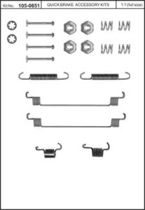 Sprężynki do szczęk hamulcowych QUICK BRAKE 105-0651 4210651