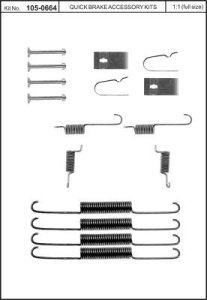 Sprężynki szczęk hamulcowych QUICK BRAKE 105-0664 126066400