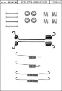 Sprężynki szczęk hamulcowych QUICK BRAKE 105-0741 4100741000