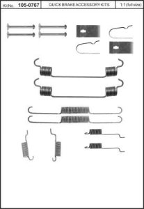 Sprężynki do szczęk hamulcowych QUICK BRAKE 105-0767 126076700