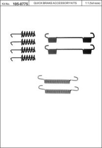 Sprężynki do szczęk hamulcowych QUICK BRAKE 105-0775 608077500