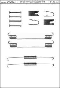 Sprężynki szczęk hamulcowych QUICK BRAKE 105-0781 7550781