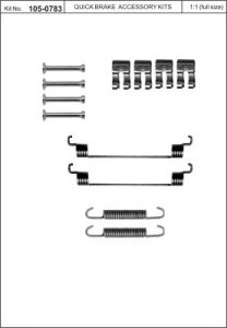 Sprężynki szczęk hamulcowych QUICK BRAKE 105-0783 7550783