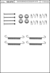 Sprężynki szczęk hamulcowych QUICK BRAKE 105-0791 16007910
