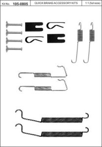 Sprężynki szczęk hamulcowych QUICK BRAKE 105-0805 95708050