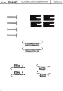 Sprężynki do szczęk hamulcowych QUICK BRAKE 105-0850 440850000