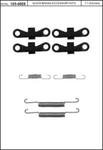 Sprężynki szczęk hamulcowych QUICK BRAKE 105-0869 SFK397