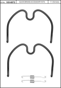 Sprężynki szczęk hamulcowych QUICK BRAKE 105-0872 SFK400