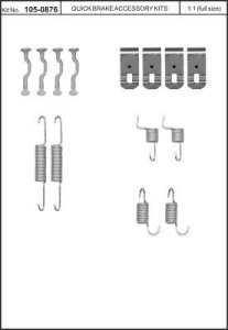Sprężynki szczęk hamulcowych QUICK BRAKE 105-0876 SFK404