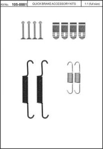 Sprężynki szczęk hamulcowych QUICK BRAKE 105-0881 SFK409