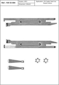 Rozpieraki do szczęk hamulcowych QUICK BRAKE 10553004 11603 SKODA OCTAVIA 96