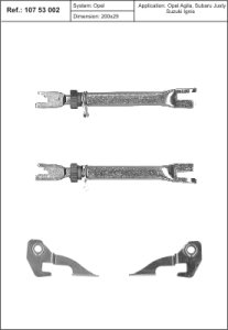 Rozpieraki szczęk hamulcowych QUICK BRAKE 10753002 11651 OPEL AGILA A 00