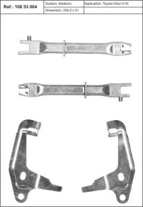 Rozpieraki szczęk hamulcowych QUICK BRAKE 10853004  TOYOTA HILUX 01