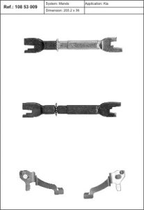 ROZPIERAKI DO SZCZĘK HAMULC. QUICK BRAKE 108 53 009  KIA CERATO 04-