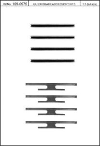Zestaw do klocków hamulcowych QUICK BRAKE 109-0975 16009750