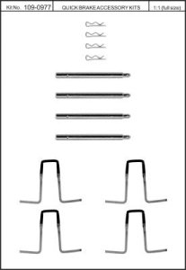 Zestaw do klocków hamulcowych QUICK BRAKE 109-0977 40924000