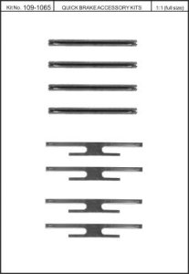 Zestaw montażowy klocków hamulcowych QUICK BRAKE 109-1065 16010650