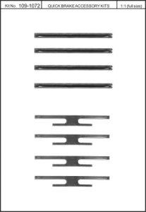 Zestaw montażowy klocków hamulcowych QUICK BRAKE 109-1072 16010720