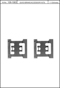 Zestaw montażowy klocków hamulcowych QUICK BRAKE 109-1083 33410830