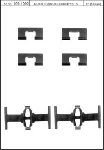 Zest. mont. klocków hamulcowych QUICK BRAKE 109-1092 17H1092