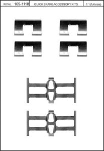 Zest. mont. klocków hamulcowych QUICK BRAKE 109-1118 45011180000