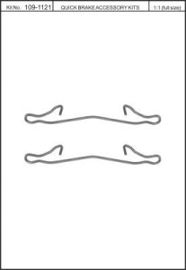 Zest. mont. klocków hamulcowych QUICK BRAKE 109-1121 1000405