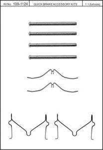 Zest. mont. klocków hamulcowych QUICK BRAKE 109-1124 126112400