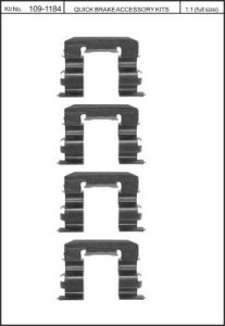 Zest. mont. klocków hamulcowych QUICK BRAKE 109-1184 4101184000