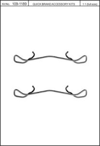 Zestaw montażowy klocków hamulcowych QUICK BRAKE 109-1189 4201189