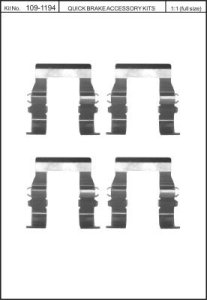 Zestaw do klocków hamulcowych QUICK BRAKE 109-1194 MB011940