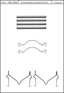 Zestaw do klocków hamulcowych QUICK BRAKE 109-1209 126120900
