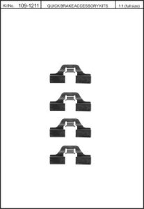 Zestaw do klocków hamulcowych QUICK BRAKE 109-1211 608121100