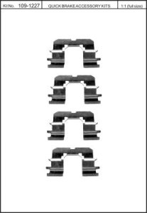 Zestaw mont. klocków hamulcowych QUICK BRAKE 109-1227 441227000