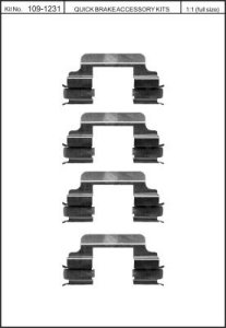 Zestaw montażowy klocków hamulcowych QUICK BRAKE 109-1231 4321231