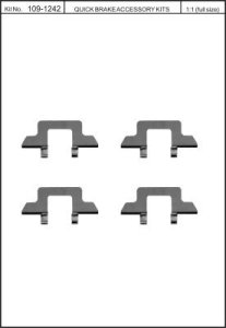 Zestaw montażowy klocków hamulcowych QUICK BRAKE 109-1242 95712420