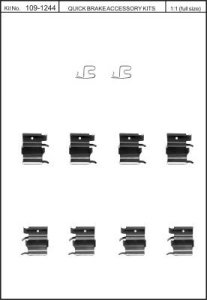 Zestaw do klocków hamulcowych QUICK BRAKE 109-1244 126124400