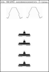 Zest. mont. klocków hamulcowych QUICK BRAKE 109-1270 126127000