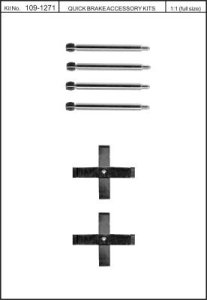 Zestaw montażowy klocków hamulcowych QUICK BRAKE 109-1271 16012710