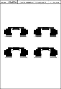 Zest. mont. klocków hamulcowych QUICK BRAKE 109-1276 45012760000