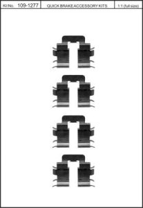 Zestaw montażowy klocków hamulcowych QUICK BRAKE 109-1277 4101277000