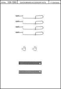 Zestaw do klocków hamulcowych QUICK BRAKE 109-1280 41280000
